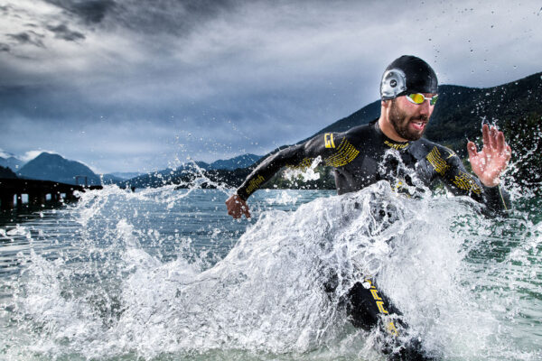 photo campaign with triathlet Bernd Lanzer at Fuschl am See in cooperation with Philipp Schulz
